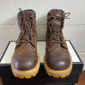 Red Wing Irish Setter 83614 Waterproof Brown Nubuck Safety Work Boots Men's 11 D